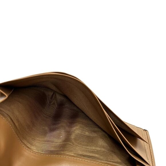 CELINE Macadam - Dark Brown Beige PVC Bill Holder 146-022725 - Picture 4 of 5